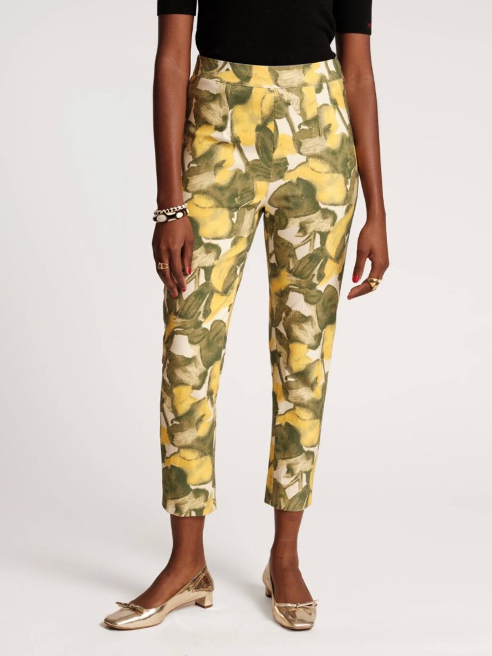 The Lucy Stretch Pants by Frances Valentine in HARD TO FIND Pear Blossom SZ 0